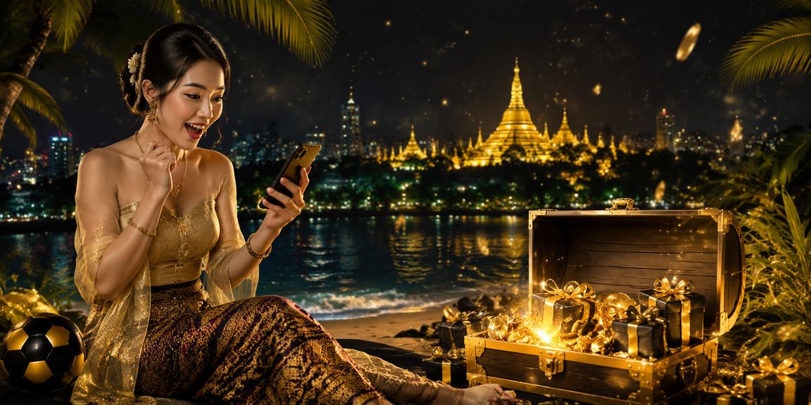 ရန်ကုန်မြို့တွင် ဘောလုံးလောင်းကစားနေကြသော မိန်းကလေးတစ်ဦး